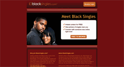 Desktop Screenshot of blacksingles.com