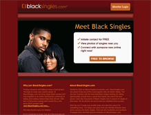 Tablet Screenshot of blacksingles.com