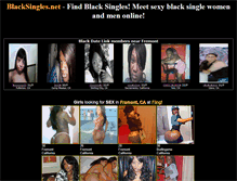 Tablet Screenshot of blacksingles.net
